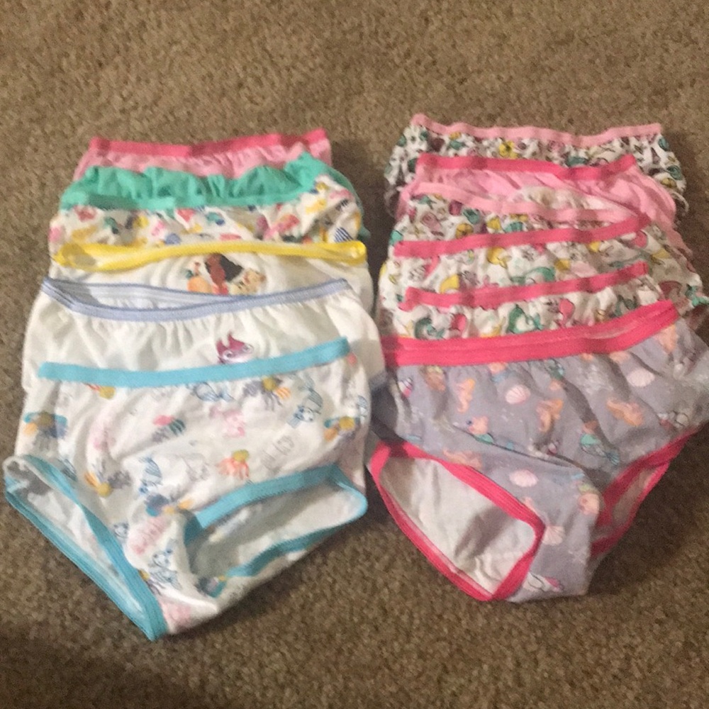 12 pairs of sz 4 underwear for toddlers